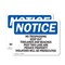 Signmission No Trespassing Keep Out Tidelands And Beaches OSHA Notice Sign, Plastic, 10in W x 7in L, 2PK OS-2PACK-NS-P-710-L-14926 - alternate 1